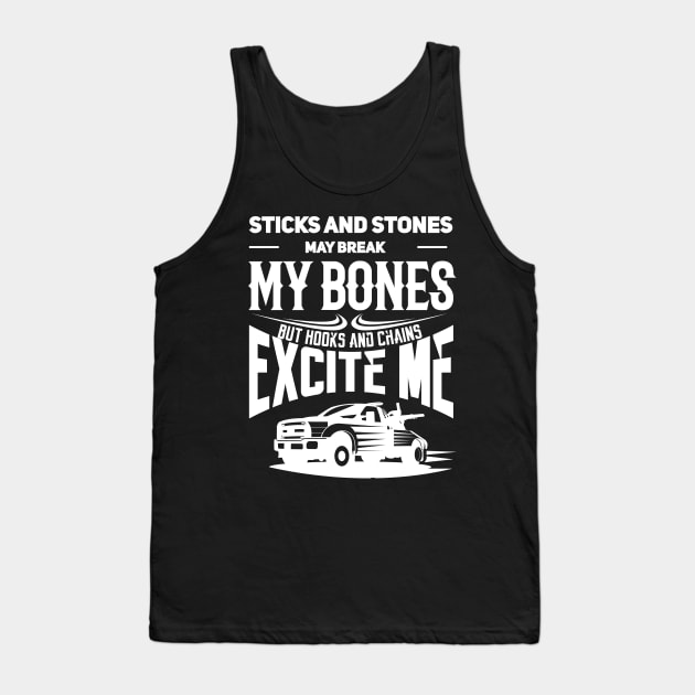 tow truck driver shirt gift Tank Top by woormle